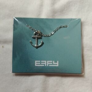 EFFY Silver Anchor Necklace